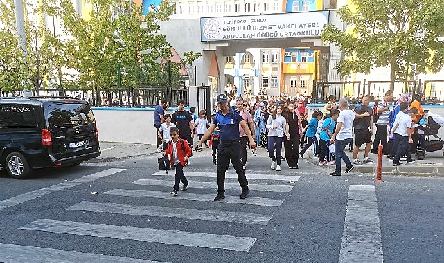 Çorlu Belediyesi Zabıta Müdürlüğü ekipleri, 2023-2024 eğitim ve öğretim yılının