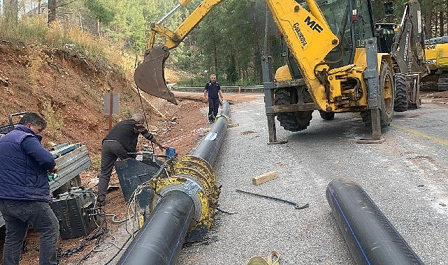 Muğla Büyükşehir Belediyesi tarafından başlatılan Marmaris, Bozburun Yarımadası içme suyu