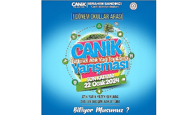 İlçede doğa ve çevre dostu nesiller yetiştiren Canik Belediyesi, düzenlediği