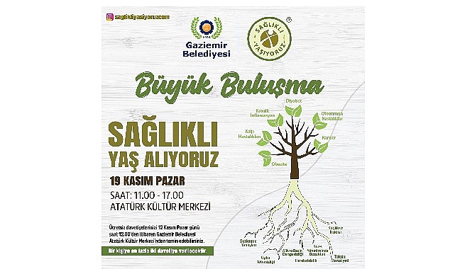 Gaziemir Belediyesi ile Sağlıklı Yaşıyoruz iş birliğinde düzenlenecek “Sağlıklı Yaş