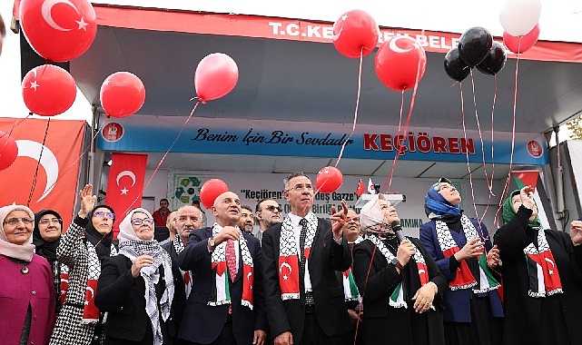 Keçiören Belediyesi iş birliğinde Filistin Devleti Büyükelçiliğinin “Kardeş Gazze'ye Selam”