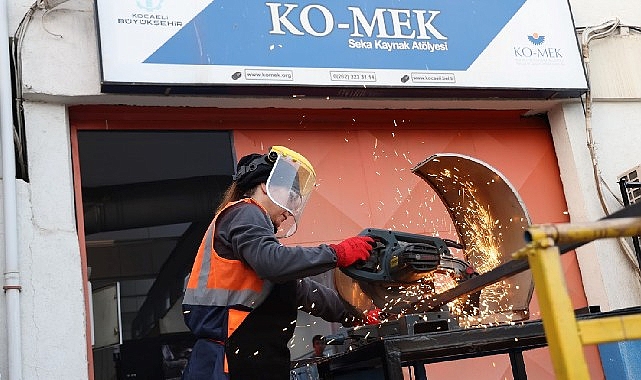 Kaynakçılık artık bir erkek işi olmaktan çıktı. KO-MEK sayesinde kadın