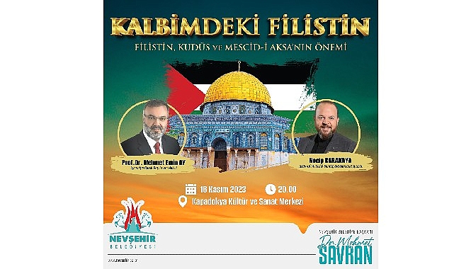 Nevşehir Belediyesi tarafından düzenlenecek söyleşi programına Ayasofya Camii Baş İmam