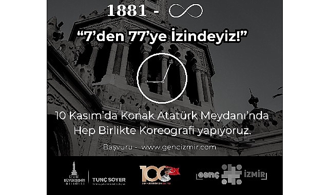 İzmir Büyükşehir Belediyesi, ulu önder Mustafa Kemal Atatürk’ün aramızdan ayrılışının