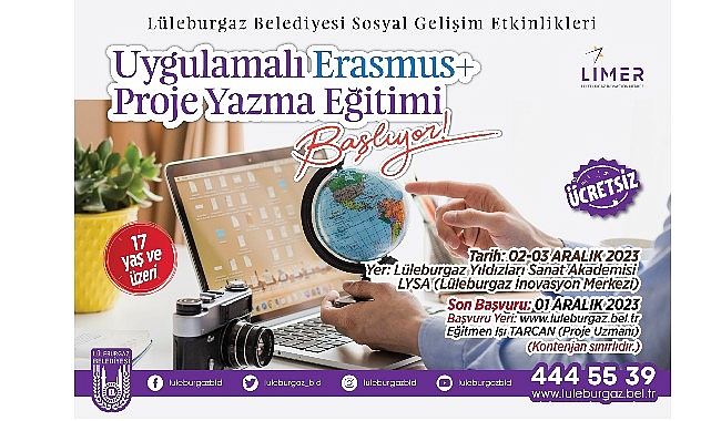 Lüleburgaz Belediyesi, sosyal gelişim etkinlikleri kapsamında Lüleburgaz İnovasyon Merkezi’nde (LİMER)