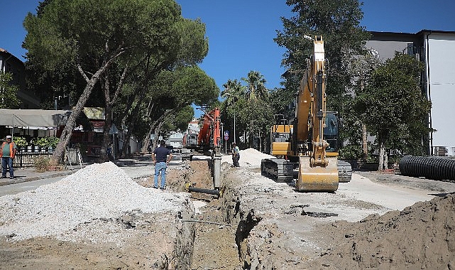 Muğla Büyükşehir Belediyesi tarafından Yatağan Atatürk Caddesinde başlatılan alt yapı