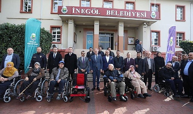 İnegöl Belediyesi, 03 Aralık Dünya Engelliler Gününde 11 engelli bireyi