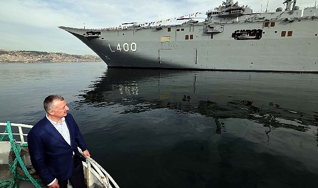 Başkan Büyükakın, “TCG Anadolu, ileri teknolojisi ve güçlü donanımıyla ülkemizin