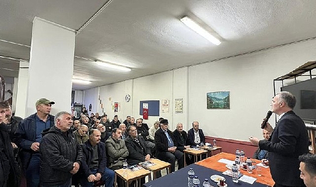 Belediye Başkanı Alper Taban, alt yapı çalışmasının devam ettiği Alanyurt