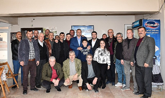İznik Belediye Başkanı Kağan Mehmet Usta, Muhtarlar Derneği’ni ziyaret ederek