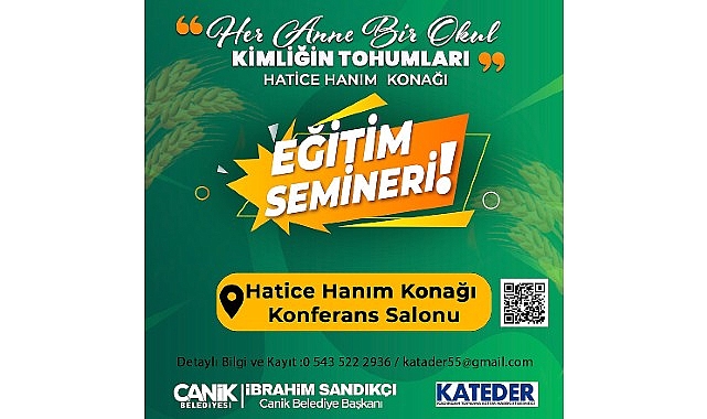 Canik Belediyesi, ‘Her Anne Bir Okul’ eğitim semineri programları devam