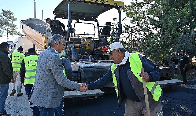 Kemer Belediyesi Fen İşleri Müdürlüğü ekipleri, Kuzdere Mahallesi Ballıtaş ve