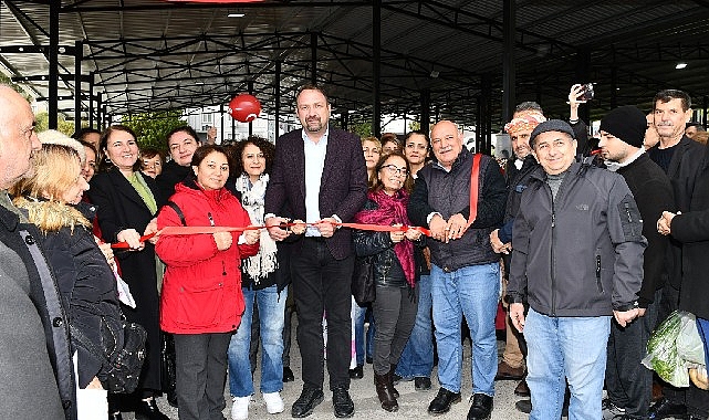 Çiğli Belediyesi tarafından, yenileme çalışmaları tamamlanan Evka 5 Pazar Yeri