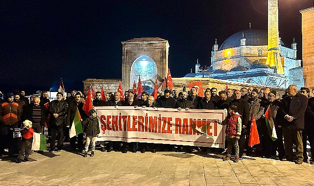 Nevşehir'de, Filistin'e Destek Platformunca düzenlenen etkinlikte terör ve İsrail'in Gazze'ye