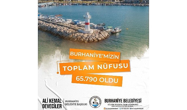 Adrese Dayalı Nüfus Kayıt Sistemi verilerine göre Burhaniye’nin yeni nüfusu