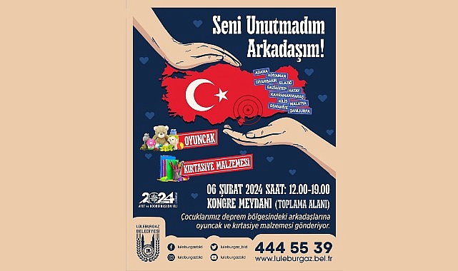 Lüleburgaz Belediyesi, 6 Şubat 2023 tarihinde meydana gelen Kahramanmaraş merkezli