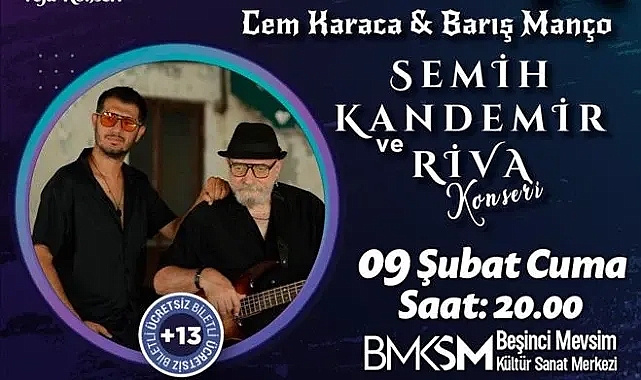 İnegöl Belediyesi, rock müziğin efsaneleri Cem Karaca ve Barış Manço