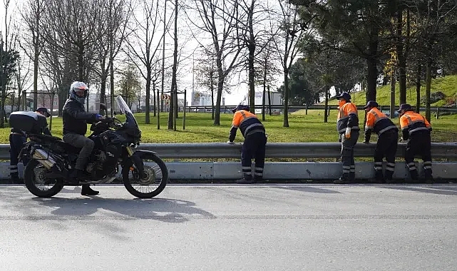 İBB’nin “Moturcu Dostu Bariyer” uygulaması ile motosiklet kullanıcıları için kaza