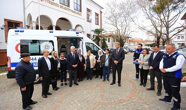 Muğla Büyükşehir Belediyesi’nin verdiği hasta nakil hizmetinden duydukları memnuniyet nedeniyle
