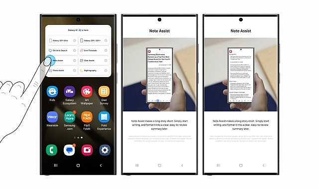 Mobil yapay zeka çağının öncüsü Samsung, Try Galaxy uygulamasında önemli