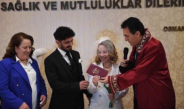 Osmangazi Belediyesi Merinos Nikah Salonu, 14 Şubat Sevgililer Günü’nü evlilik