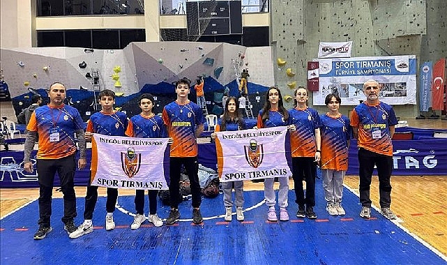 İnegöl Belediye Spor Kulübü spor tırmanış branşı sporcuları, TDF 2024