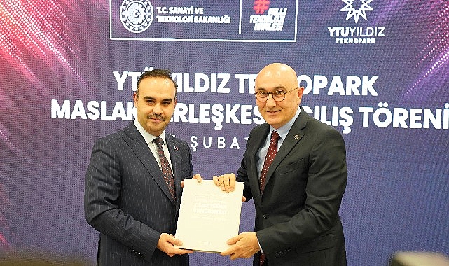 YTÜ Yıldız Teknopark Maslak yerleşkesi açılış programında konuşan Sanayi ve