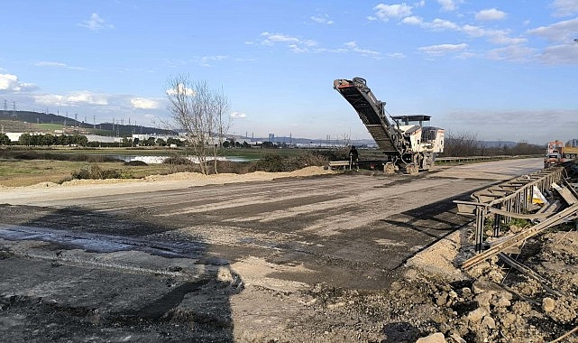 Köseköy Koridoru Alikahya Stadyum bağlantı yolu çalışmaları kapsamında TEM Otoyolu