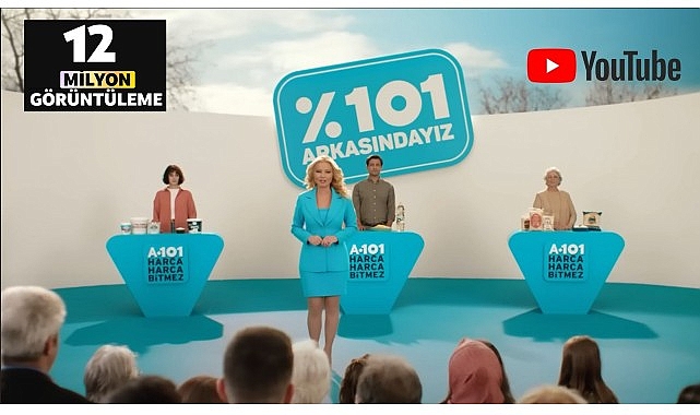 13 binin üzerinde marketiyle Türkiye’nin her ilçesine ulaşan A101, başarılarını
