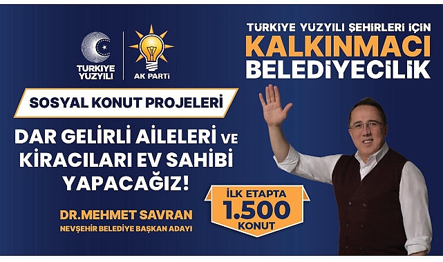 Savran, proje için başvuruların Nisan ayında başlayacağını açıkladı.