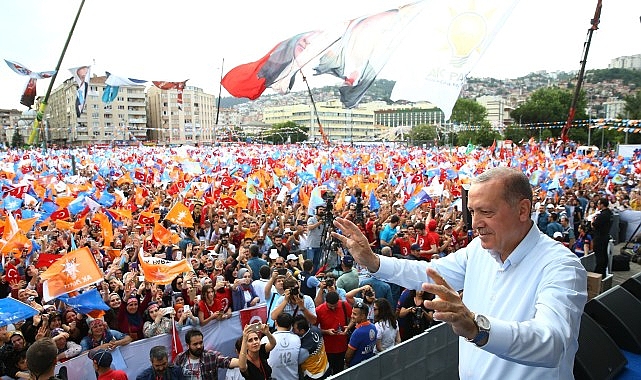 AK Parti Genel Başkanı ve Cumhurbaşkanı Recep Tayyip Erdoğan, seçim