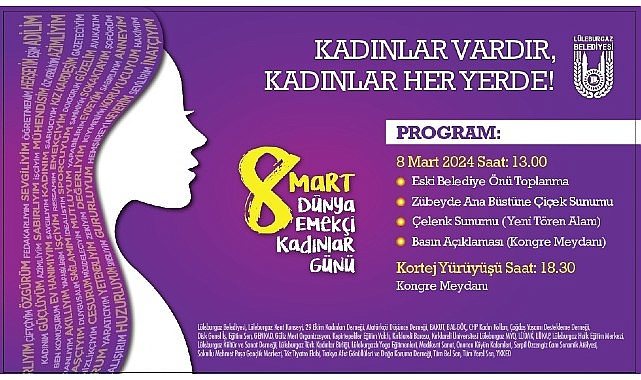 Lüleburgaz’da 8 Mart Dünya Emekçi Kadınlar Günü çerçevesinde basın açıklaması