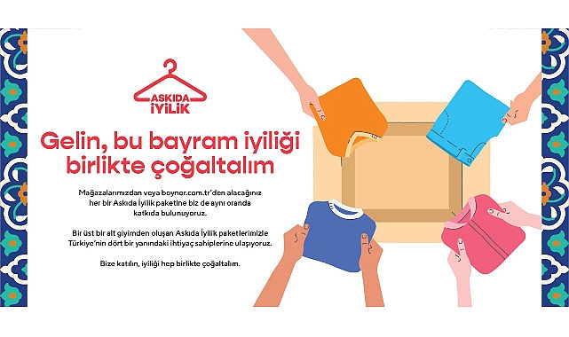 Boyner bu bayramda da "Askıda İyilik" paketleri aracılığıyla çocukların hayatına