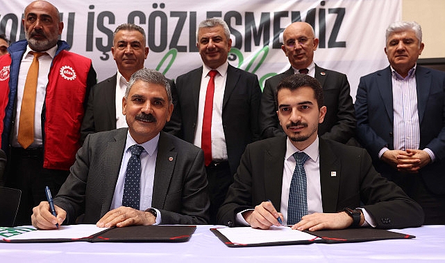 Çankaya Belediyesinde, işçilerin iki yıllık artışlarını içeren Toplu İş Sözleşmesi