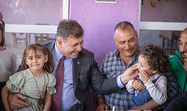 İzmir Büyükşehir Belediye Başkanı Dr. Cemil Tugay, Dikili'nin Deliktaş Köyü