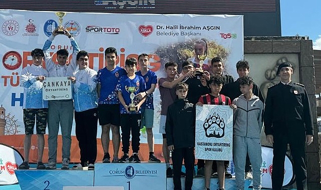Türkiye Oryantiring Şampiyonasında 81 kulüpten 1250 sporcuya karşı mücadele ederek