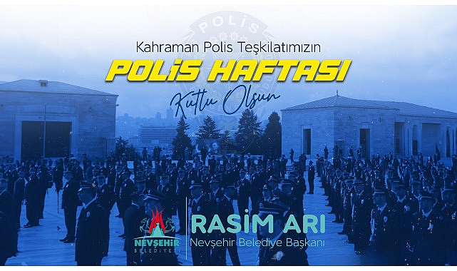 Belediye Başkanı Rasim Arı, Türk Polis Teşkilatının 179. kuruluş yıl
