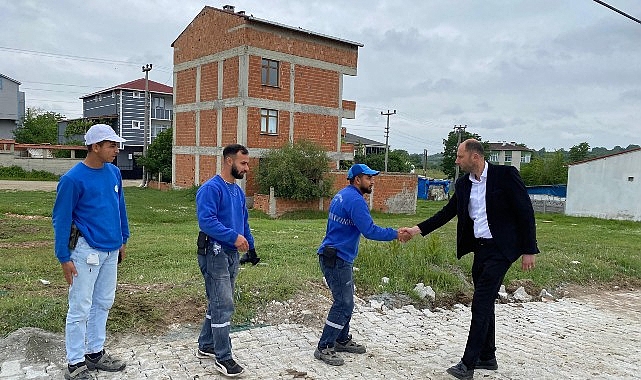 Saray Belediyesi Fen İşleri Müdürlüğüne bağlı ekipler, Büyükyoncalı’da iki noktada