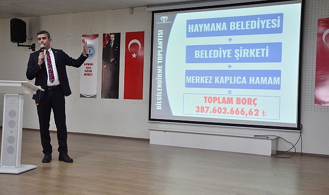 Belediye’nin önceki dönemden devreden borçlarının 387 milyon 603 bin TL