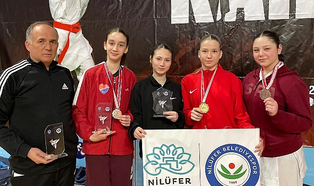 Nilüfer Belediyespor Kulübü’nün başarılı karatecileri, Kocaeli Ligi 3. ve final