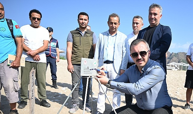 Kemer’de bulunan dünyaca ünlü Çıralı plajında “Caretta ceratta ilk yuva”