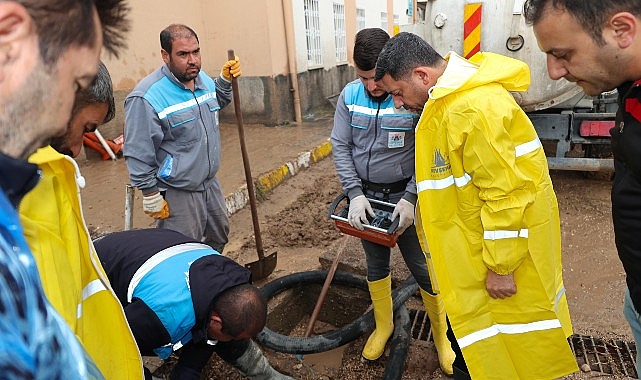 Belediye Başkanı Rasim Arı’da bugün gün boyu saha da ekiplerle