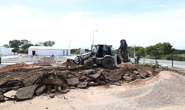 Antalya Büyükşehir Belediyesi’nin Lara Karavan Park projesi çalışmalarında son aşamaya