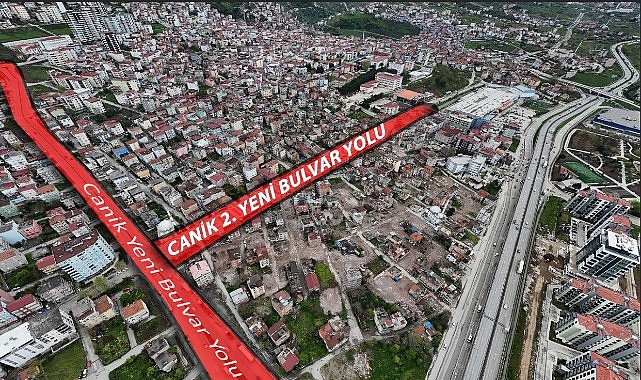 Canik Belediye Başkanı İbrahim Sandıkçı, ilçeye 2. yeni bulvar yolu