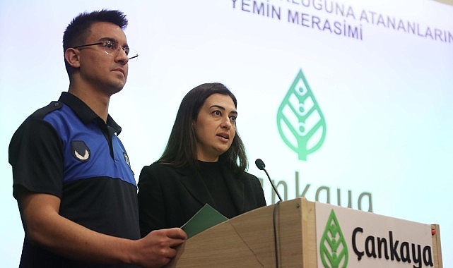 Çankaya Belediyesi’nin aday memurluk sürecini başarı ile tamamlayan 45 memuru,