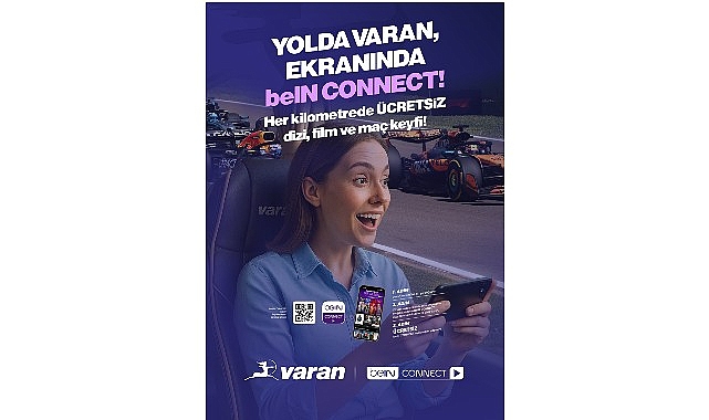 Varan Turizm otobüslerinde sunulacak bu yeni hizmet ile yolcular; mobil cihazlarında beIN