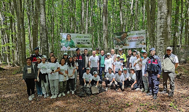 Gölcüklü çocuklar, 81 ilde düzenlenen “Orman Benim” kampanyasıyla yeşil vatandaki
