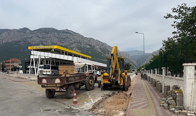 Kemer Belediyesi Fen İşleri Müdürlüğü ekipleri, CK Akdeniz Elektrik A.Ş’nin