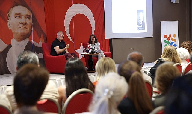Başkan Denizli, İzBBŞT Genel Sanat Yönetmeni ve usta tiyatrocu Levent
