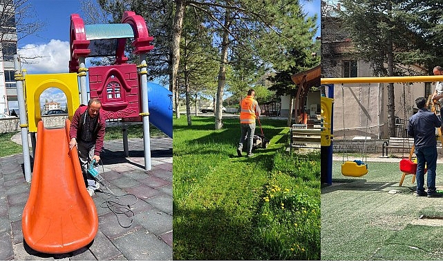 Kahramankazan Belediyesi Park ve Bahçeler Müdürlüğü ekipleri, bahar aylarının gelmesiyle